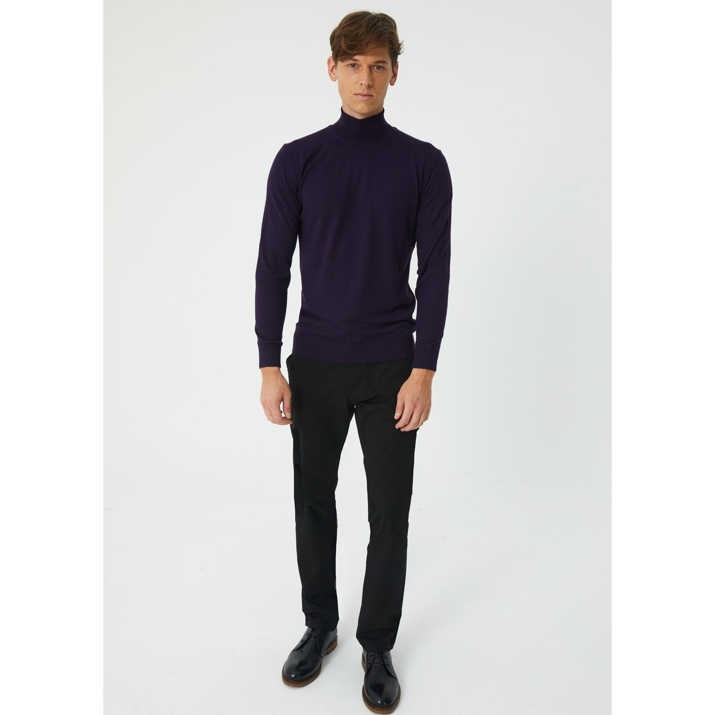 Black Cotton Chinos